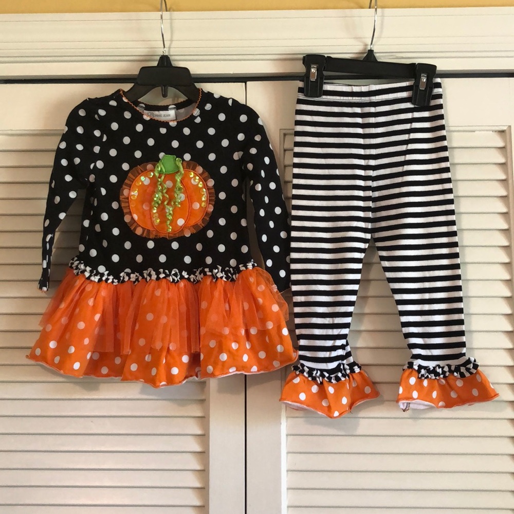 Bonnie Jean Halloween/fall outfit  - 2t